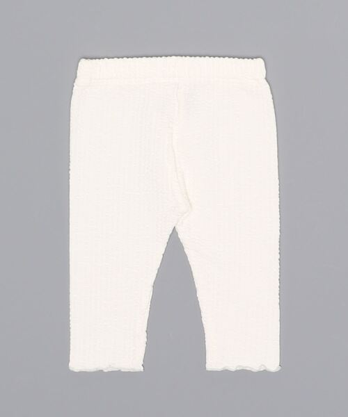 SWAP MEET MARKET（スワップミートマーケット）の「フローラストライプ スパッツ（レギンス/スパッツ・キッズ・ホワイト/ネイビー・80/100）」の3枚目の写真