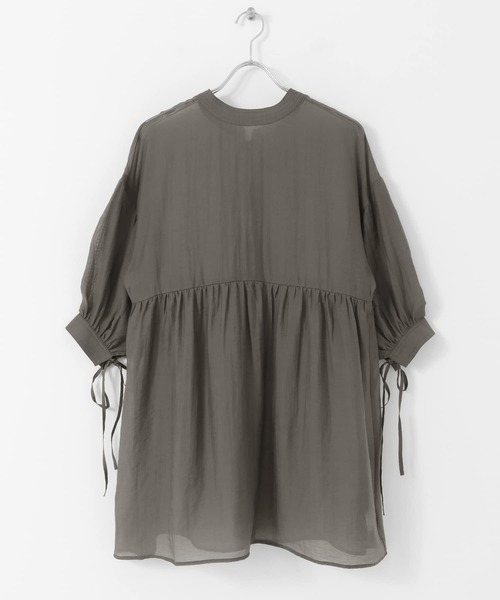 KBF（ケイビーエフ）の「2WAYリボンチュニック（シャツ/ブラウス・レディース・アイボリー/チャコールグレー/グレー系その他・ONE）」の22枚目の写真