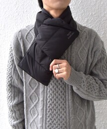 【SHIPS any別注】TAION: ユニセックス ステッチレス ダウン マフラー◇