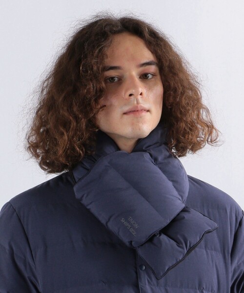 TAION（タイオン）の「【SHIPS any別注】TAION: ユニセックス ステッチレス ダウン マフラー◇（マフラー・メンズ・ブラック/ベージュ/オリーブ/ネイビー/ダークブルー/ブラック系その他/グレー・ONE SIZE）」の20枚目の写真