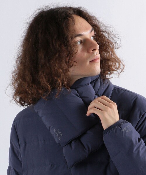 TAION（タイオン）の「【SHIPS any別注】TAION: ユニセックス ステッチレス ダウン マフラー◇（マフラー・メンズ・ブラック/ベージュ/オリーブ/ネイビー/ダークブルー/ブラック系その他/グレー・ONE SIZE）」の19枚目の写真