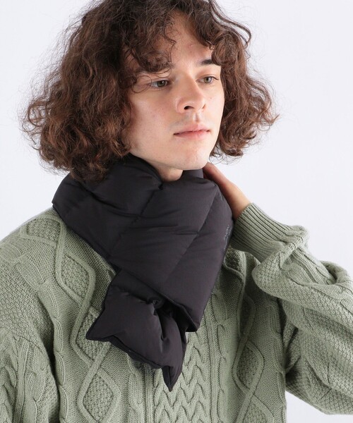 TAION（タイオン）の「【SHIPS any別注】TAION: ユニセックス ステッチレス ダウン マフラー◇（マフラー・メンズ・ブラック/ベージュ/オリーブ/ネイビー/ダークブルー/ブラック系その他/グレー・ONE SIZE）」の13枚目の写真