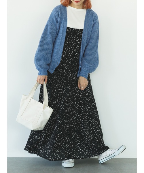 SLURR（スラ―）の「【マシンウォッシャブル】ケーブルカシュクールカーディガン（カーディガン/ボレロ・レディース・ピンク/ブルー系その他7/アイボリー・FREE）」の22枚目の写真