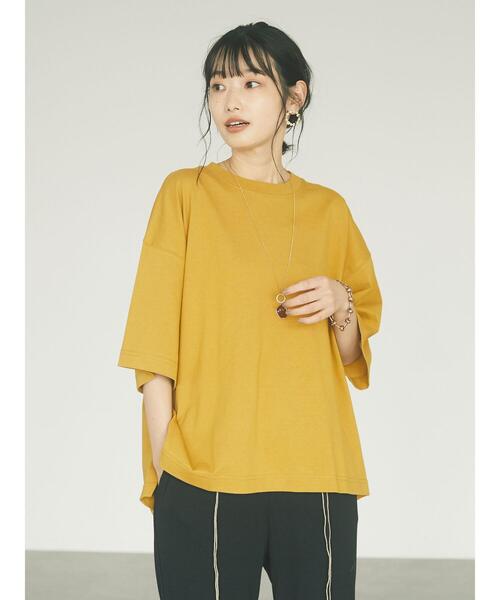CRAFT STANDARD BOUTIQUE（クラフトスタンダードブティック）の「プルオーバー　＊（Tシャツ/カットソー・レディース・ブラック/ブラウン/オフホワイト/マスタード/レッド系その他5・FREE）」の22枚目の写真