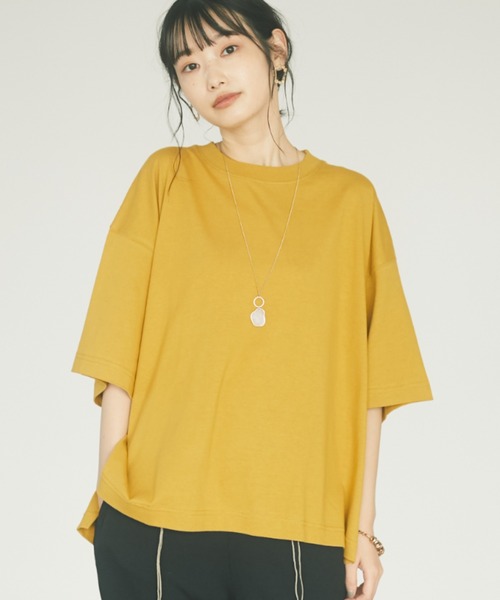 CRAFT STANDARD BOUTIQUE（クラフトスタンダードブティック）の「プルオーバー　＊（Tシャツ/カットソー・レディース・ブラック/ブラウン/オフホワイト/マスタード/レッド系その他5・FREE）」の5枚目の写真