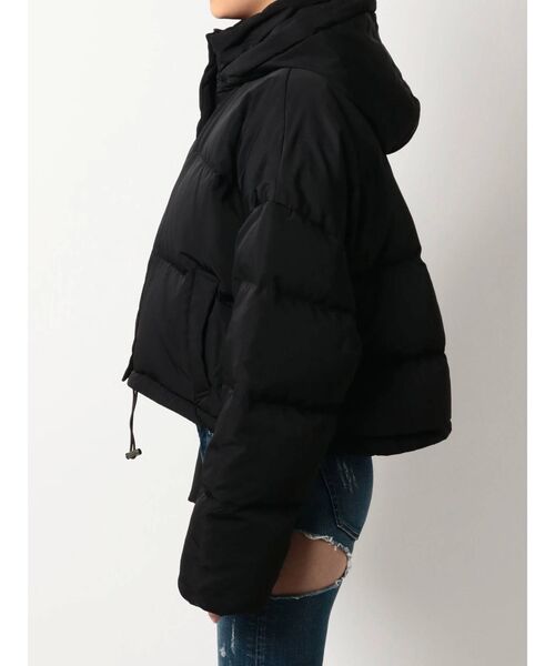GYDA（ジェイダ）の「backロングショートダウンコート（ダウンジャケット/コート・レディース・ブラック/ライトグレー・FREE）」の17枚目の写真