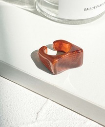 juweel | スクエア マーブル アクリルリング(リング)