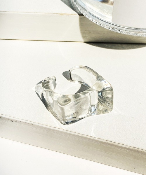 juweel（ユウェル）の「スクエア マーブル アクリルリング（リング・レディース・A/B/C/D/E/F/G・FREE）」の4枚目の写真