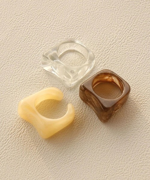 juweel（ユウェル）の「スクエア マーブル アクリルリング（リング・レディース・A/B/C/D/E/F/G・FREE）」の10枚目の写真