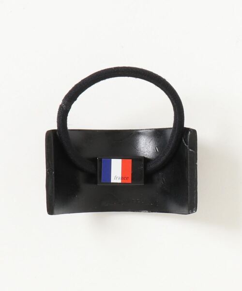 Three Four Time（ｽﾘｰﾌｫｰﾀｲﾑ）の「フランス製マーブルポニー（ヘアゴム・レディース・グレー/ブラウン・FREE）」の3枚目の写真