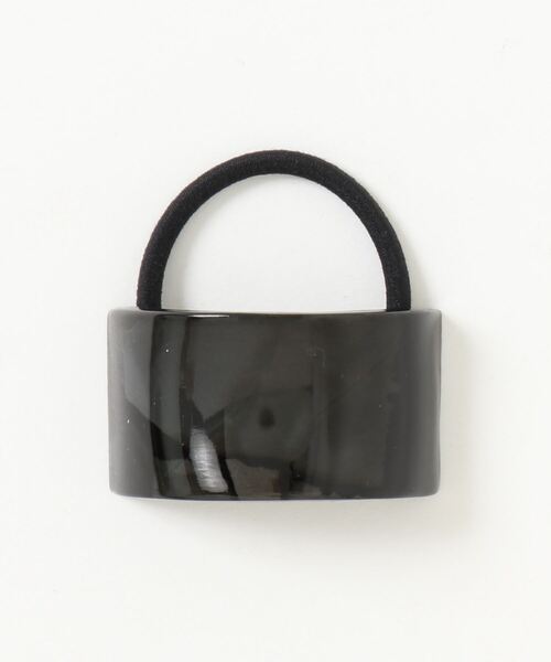 Three Four Time（ｽﾘｰﾌｫｰﾀｲﾑ）の「フランス製マーブルポニー（ヘアゴム・レディース・グレー/ブラウン・FREE）」の5枚目の写真