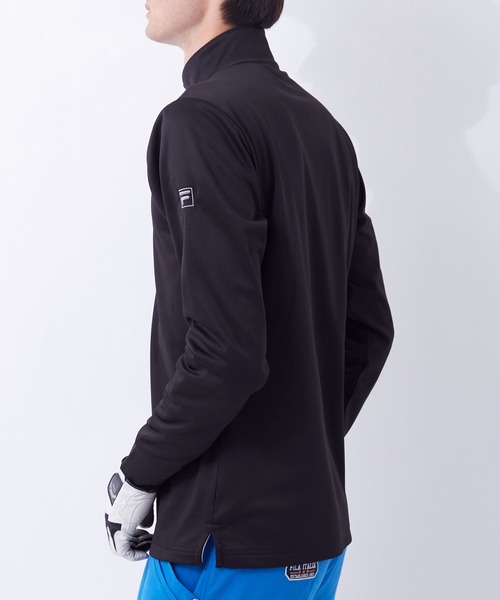FILA(フィラ)の「【FILA GOLF/フィラゴルフ】ワッペンロゴ ハーフジップ ストレッチ ロンT/UVカット/保温(Tシャツ/カットソー・メンズ・オフホワイト/ブラック/ネイビー・LL/M/L/3L)」の16枚目の写真