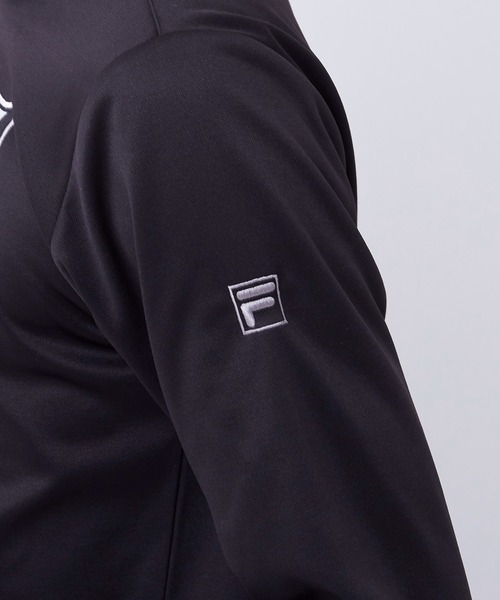 FILA(フィラ)の「【FILA GOLF/フィラゴルフ】ワッペンロゴ ハーフジップ ストレッチ ロンT/UVカット/保温(Tシャツ/カットソー・メンズ・オフホワイト/ブラック/ネイビー・LL/M/L/3L)」の5枚目の写真