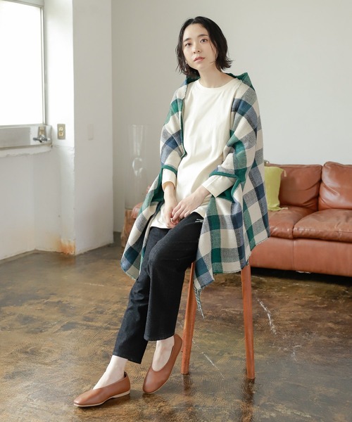 studio CLIP（スタディオクリップ）の「レイヤードロングTシャツ（Tシャツ/カットソー・レディース・スモーク/オフホワイト/アイボリー・MEDIUM/LARGE）」の17枚目の写真