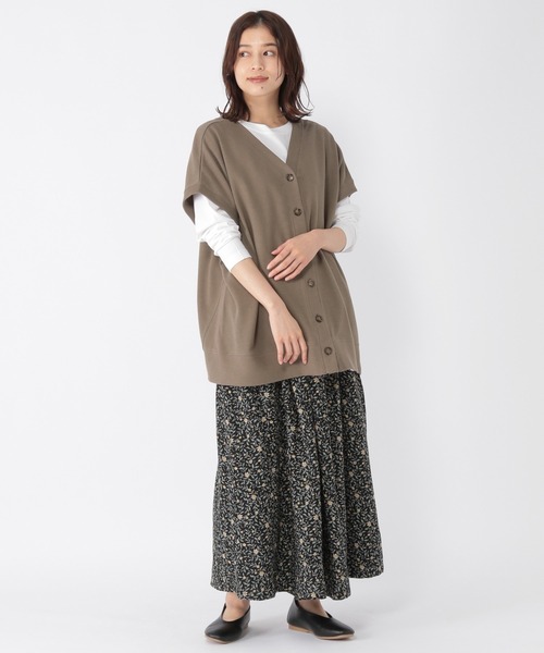 studio CLIP（スタディオクリップ）の「レイヤードロングTシャツ（Tシャツ/カットソー・レディース・スモーク/オフホワイト/アイボリー・MEDIUM/LARGE）」の15枚目の写真