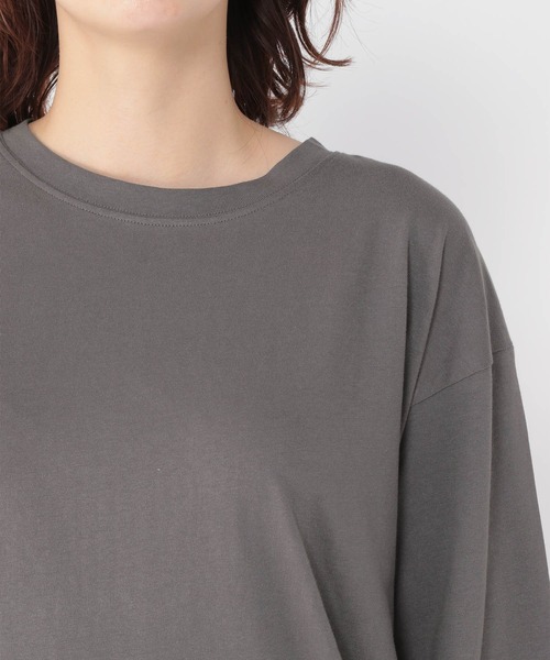 studio CLIP（スタディオクリップ）の「レイヤードロングTシャツ（Tシャツ/カットソー・レディース・スモーク/オフホワイト/アイボリー・MEDIUM/LARGE）」の14枚目の写真