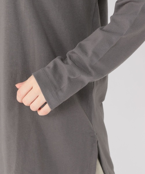 studio CLIP（スタディオクリップ）の「レイヤードロングTシャツ（Tシャツ/カットソー・レディース・スモーク/オフホワイト/アイボリー・MEDIUM/LARGE）」の18枚目の写真