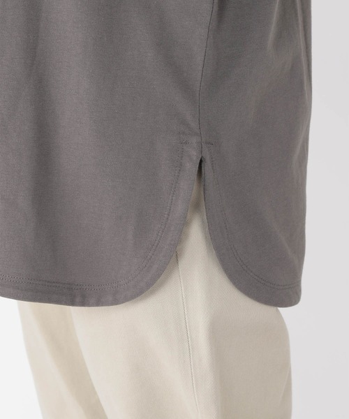 studio CLIP（スタディオクリップ）の「レイヤードロングTシャツ（Tシャツ/カットソー・レディース・スモーク/オフホワイト/アイボリー・MEDIUM/LARGE）」の12枚目の写真