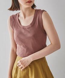 テレコノースリーブタンクトップ2