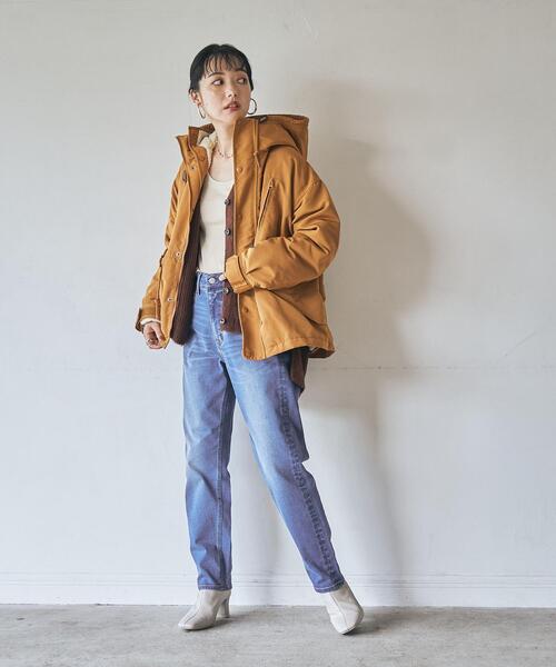 coen(コーエン)の「テレコノースリーブタンクトップ2(タンクトップ・レディース・ダークブラウン/ライラック/ナチュラル/ブラック・L/M)」の11枚目の写真