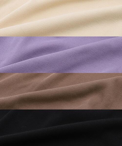 coen(コーエン)の「テレコノースリーブタンクトップ2(タンクトップ・レディース・ダークブラウン/ライラック/ナチュラル/ブラック・L/M)」の12枚目の写真