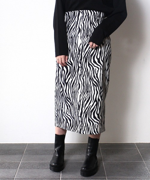 one way（ワンウェイ）の「【oneway】ベルト付きミディアムタイトスカート（スカート・レディース・ブラック系その他2/ブラック系その他/ブラック/ライトグリーン・FREE）」の12枚目の写真