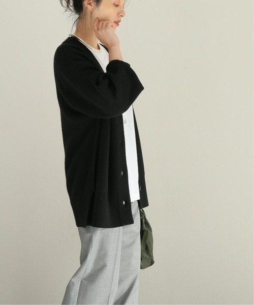 journal standard L'essage（ジャーナルスタンダードレサージュ）の「ウールカシミヤ スムースカーディガン◆（カーディガン/ボレロ・レディース・ブラック/ブラウン/ナチュラル・FREE）」の7枚目の写真