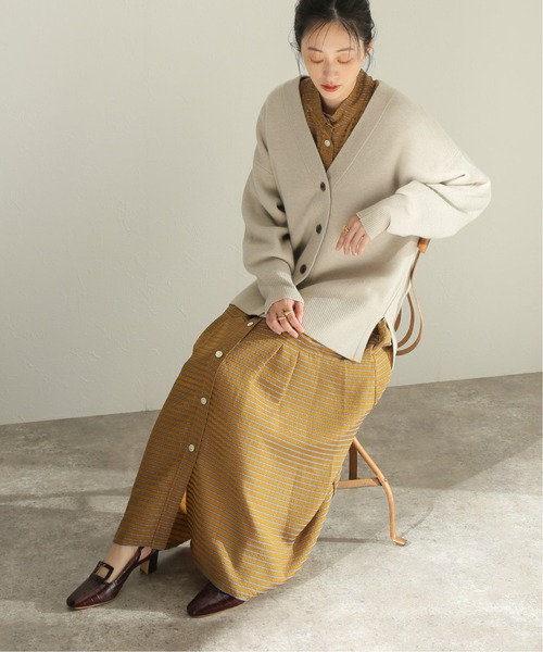 ジャーナルスタンダード ウール混 スムース ロングカーディガン F SARAHWEAR - カシミヤ混ロングカーディガン（C11548） - Sheth