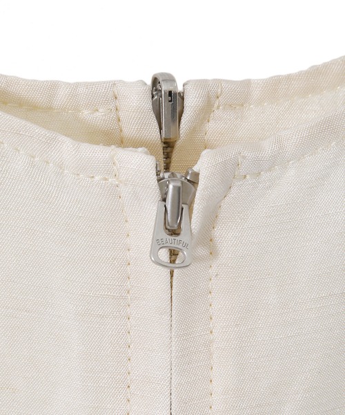 beautiful people（ビューティフルピープル）の「beautiful people / ビューティフルピープル：【レディース】acetate linen cloth  salopetto pants：1115105003[ANN]（サロペット/オーバーオール・レディース・ホワイト系その他・36）」の4枚目の写真