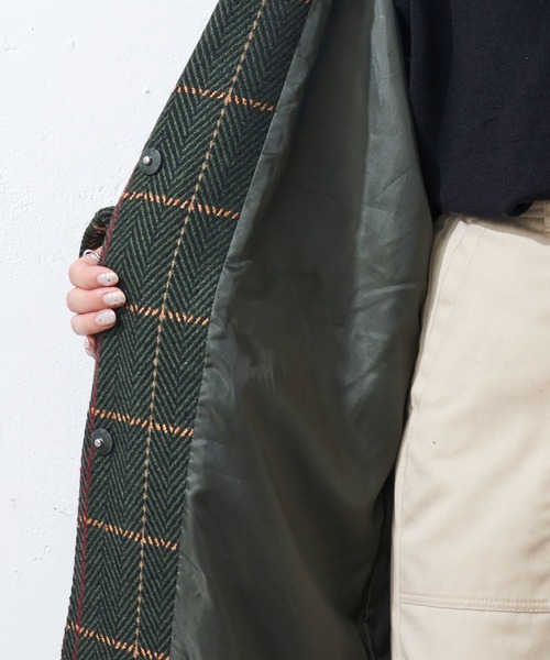 DISCOAT（ディスコート）の「ヘリンボーンチェックコート（その他