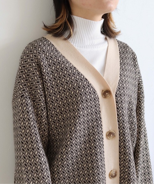 HER CLOSET（ハークローゼット）の「【shemoshelly】ケープハイネックニット（付け襟・レディース・ホワイト/ブラック/ダークブラウン/ブルー/グリーン/グレイッシュベージュ・M）」の9枚目の写真