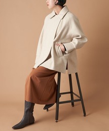 un dix cors | 女性らしさが高まるソフトな素材感　パイルニットビッグジャケット(その他アウター)