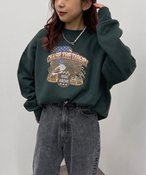 apres jour mignon(アプレジュールミニョン)の「アソートヴィンテージスウェット【ZOZOTOWN限定アイテム】(スウェット・レディース・ブラック系その他/ブラック/ダークグリーン/ブラック系その他2/その他/ダークブルー/クリーム/ボルドー/ライトベージュ/ナチュラル/チャコールグレー・X-LARGE/フリー)」の8枚目の写真