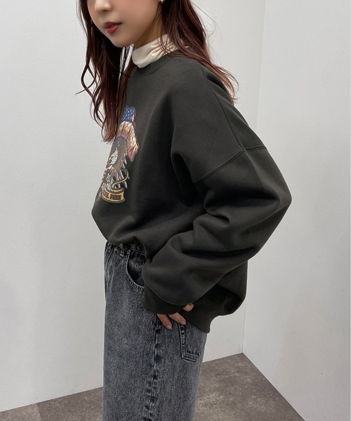 apres jour mignon(アプレジュールミニョン)の「アソートヴィンテージスウェット【ZOZOTOWN限定アイテム】(スウェット・レディース・ブラック系その他/ブラック/ダークグリーン/ブラック系その他2/その他/ダークブルー/クリーム/ボルドー/ライトベージュ/ナチュラル/チャコールグレー・X-LARGE/フリー)」の14枚目の写真