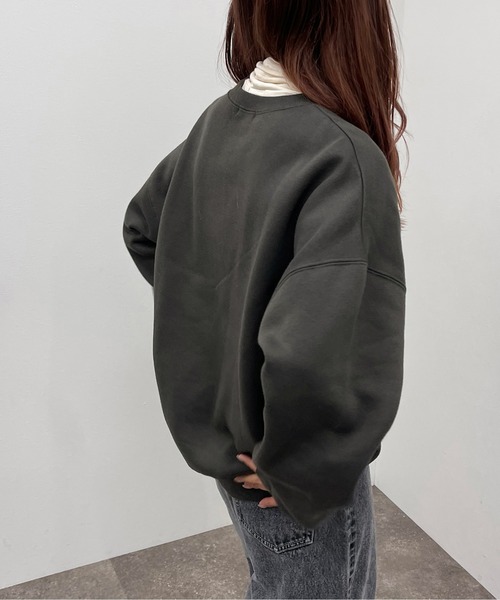 apres jour mignon(アプレジュールミニョン)の「アソートヴィンテージスウェット【ZOZOTOWN限定アイテム】(スウェット・レディース・ブラック系その他/ブラック/ダークグリーン/ブラック系その他2/その他/ダークブルー/クリーム/ボルドー/ライトベージュ/ナチュラル/チャコールグレー・X-LARGE/フリー)」の15枚目の写真