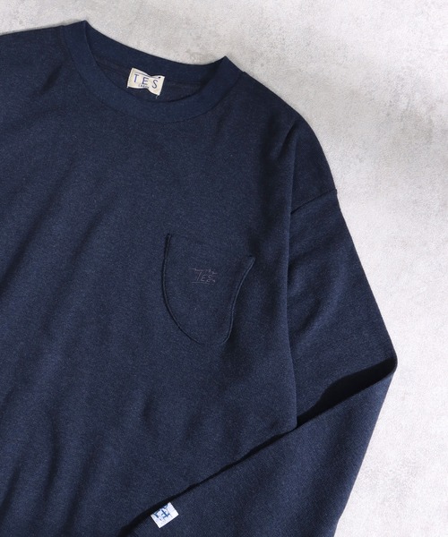 The Endless Summer(エンドレスサマー)の「TES LOOSE FIT SURF KNIT LONG SLEEVE TEE / ロンT(Tシャツ/カットソー・メンズ・ネイビー/キナリ/チャコール・SMALL/MEDIUM/LARGE/X-LARGE)」の3枚目の写真