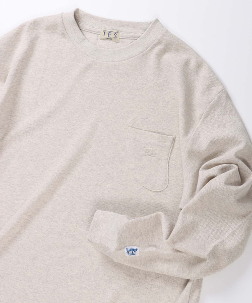 The Endless Summer(エンドレスサマー)の「TES LOOSE FIT SURF KNIT LONG SLEEVE TEE / ロンT(Tシャツ/カットソー・メンズ・ネイビー/キナリ/チャコール・SMALL/MEDIUM/LARGE/X-LARGE)」の2枚目の写真