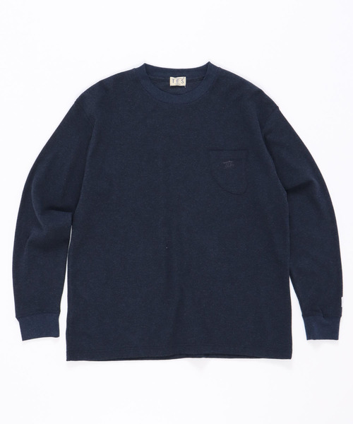 The Endless Summer(エンドレスサマー)の「TES LOOSE FIT SURF KNIT LONG SLEEVE TEE / ロンT(Tシャツ/カットソー・メンズ・ネイビー/キナリ/チャコール・SMALL/MEDIUM/LARGE/X-LARGE)」の5枚目の写真