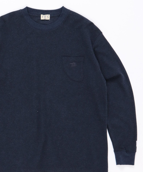 The Endless Summer(エンドレスサマー)の「TES LOOSE FIT SURF KNIT LONG SLEEVE TEE / ロンT(Tシャツ/カットソー・メンズ・ネイビー/キナリ/チャコール・SMALL/MEDIUM/LARGE/X-LARGE)」の14枚目の写真