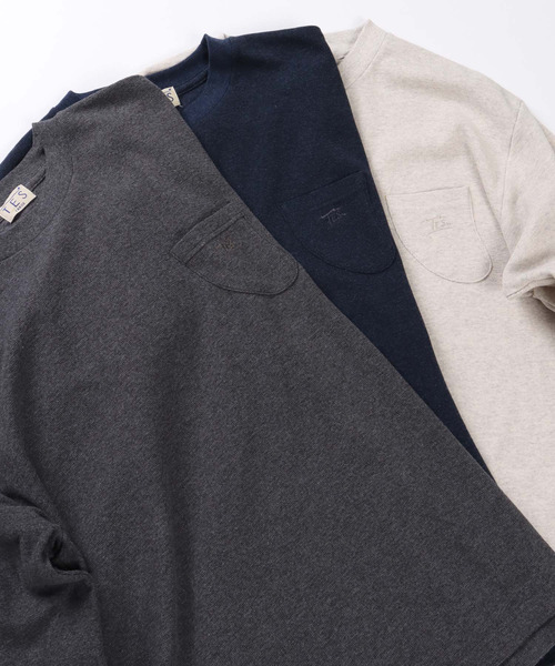 The Endless Summer(エンドレスサマー)の「TES LOOSE FIT SURF KNIT LONG SLEEVE TEE / ロンT(Tシャツ/カットソー・メンズ・ネイビー/キナリ/チャコール・SMALL/MEDIUM/LARGE/X-LARGE)」の12枚目の写真