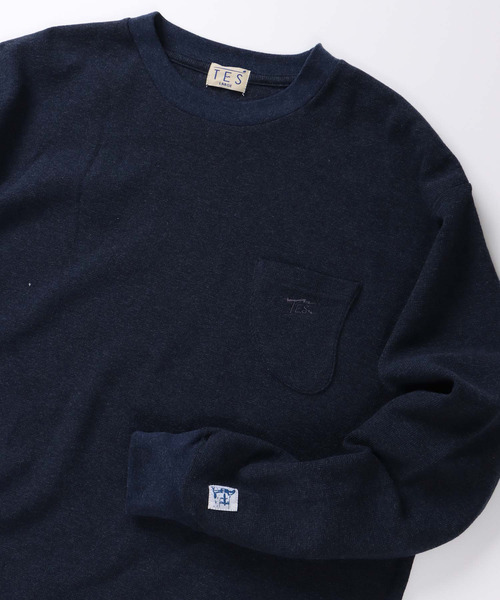 The Endless Summer(エンドレスサマー)の「TES LOOSE FIT SURF KNIT LONG SLEEVE TEE / ロンT(Tシャツ/カットソー・メンズ・ネイビー/キナリ/チャコール・SMALL/MEDIUM/LARGE/X-LARGE)」の15枚目の写真