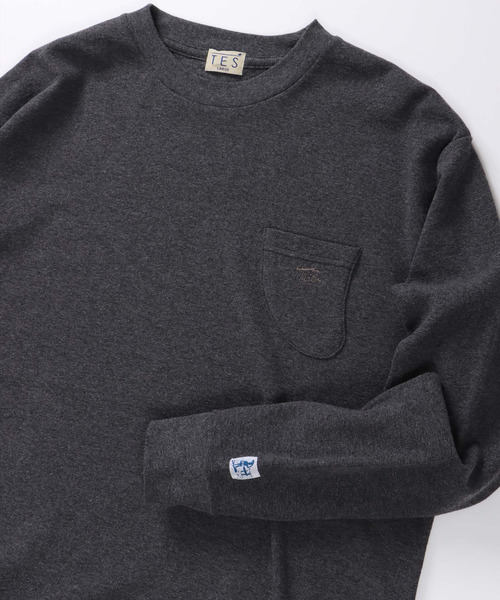 The Endless Summer(エンドレスサマー)の「TES LOOSE FIT SURF KNIT LONG SLEEVE TEE / ロンT(Tシャツ/カットソー・メンズ・ネイビー/キナリ/チャコール・SMALL/MEDIUM/LARGE/X-LARGE)」の16枚目の写真