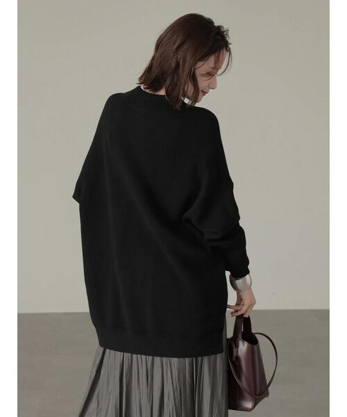 AMERICAN HOLIC(アメリカンホリック)の「ハーフZIPニットプルオーバー(ニット/セーター・レディース・ブラック/アイボリー・M/L)」の8枚目の写真