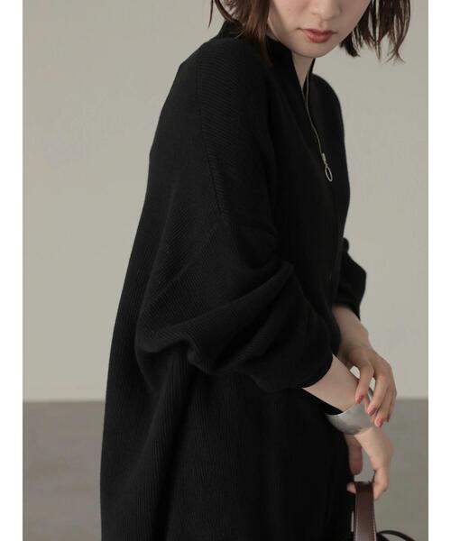 AMERICAN HOLIC(アメリカンホリック)の「ハーフZIPニットプルオーバー(ニット/セーター・レディース・ブラック/アイボリー・M/L)」の11枚目の写真