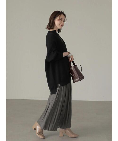 AMERICAN HOLIC(アメリカンホリック)の「ハーフZIPニットプルオーバー(ニット/セーター・レディース・ブラック/アイボリー・M/L)」の14枚目の写真