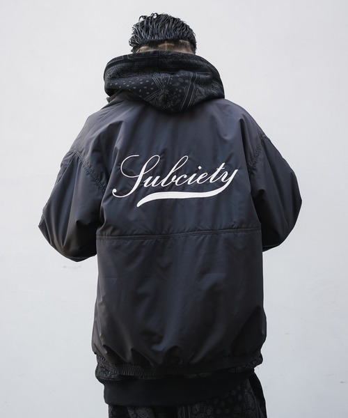 Subciety（サブサエティ）の「TRACK JKT（ブルゾン・メンズ・ベージュ/ブラック/グリーン・MEDIUM/LARGE/X-LARGE）」の2枚目の写真