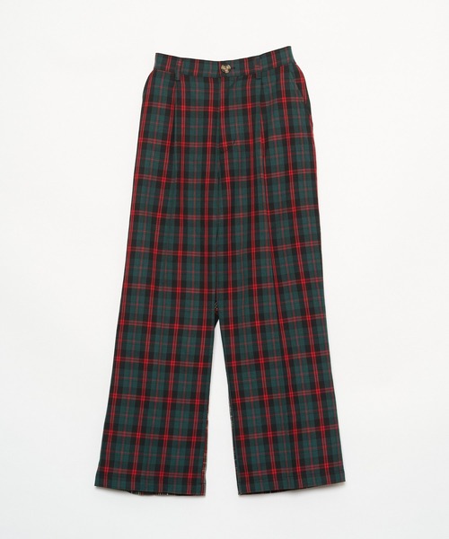 AS KNOW AS PINKY（アズノゥアズピンキー）の「チェックまとってスラックスパンツ（スラックス・レディース・ブラウン系/グリーン系/レッド系・FREE）」の22枚目の写真