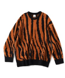 MOHAIR MIX ZEBRA ニットプルオーバー