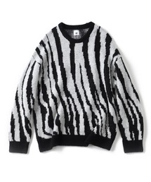 MOHAIR MIX ZEBRA ニットプルオーバー