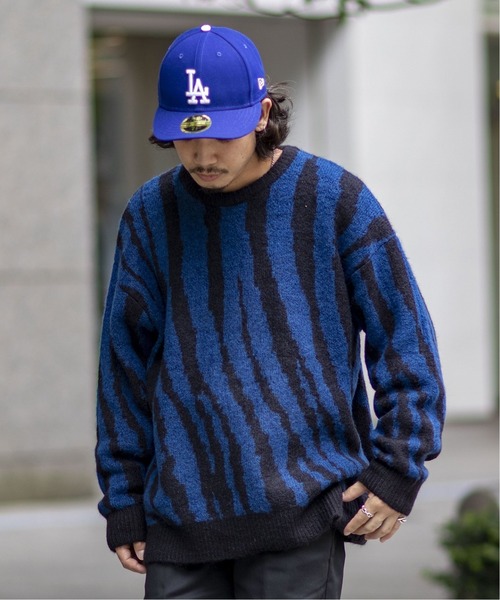 JOINT WORKS（ジョイントワークス）の「MOHAIR MIX ZEBRA ニットプルオーバー（ニット/セーター・メンズ・ブラック/ネイビー/オレンジ・MEDIUM/LARGE）」の17枚目の写真